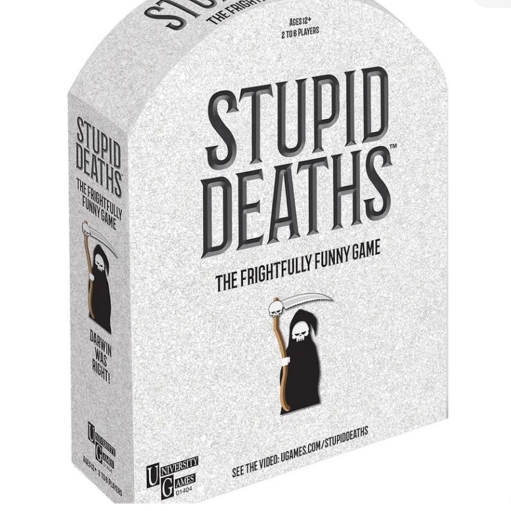 NIB UG University Games Stupid Deaths Frightfully Funny Game Ages 12+ Halloween